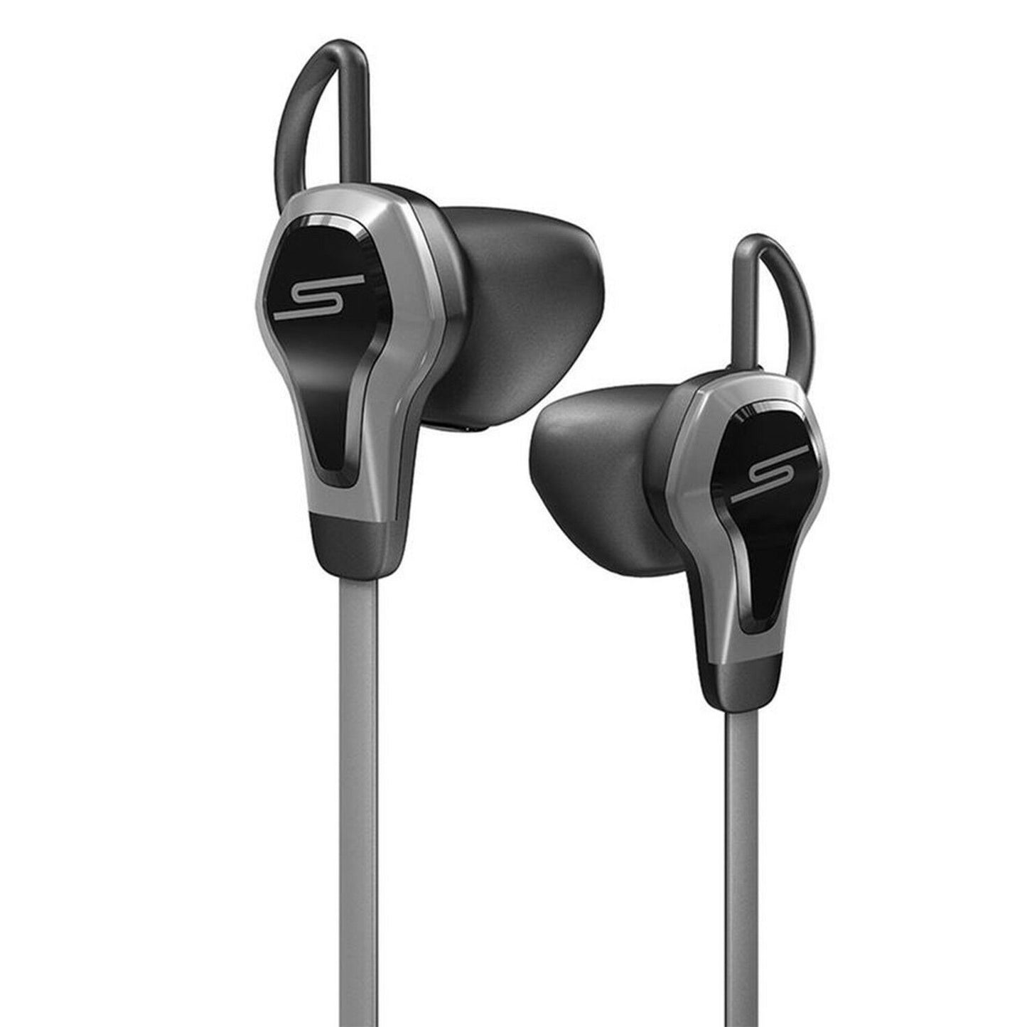 SMS Audio BioSport In-Ear Earbuds with Built-in Heart Rate Monitor – Black/Grey