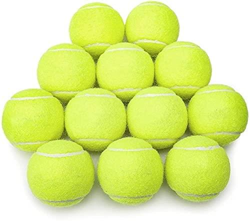 Aspect Pressureless Tennis Balls with Mesh Carry Bag – Training & Practice Balls for Beginners and Pets, Pack of 12