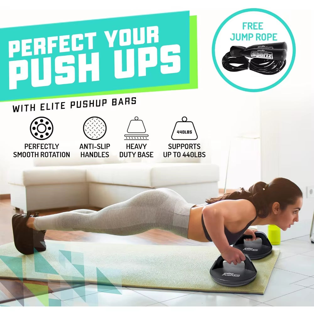 Push up Bars You Will Feel Less Wrist Pain than When Doing Normal Pushups Very Sturdy and Won’T Slide Around