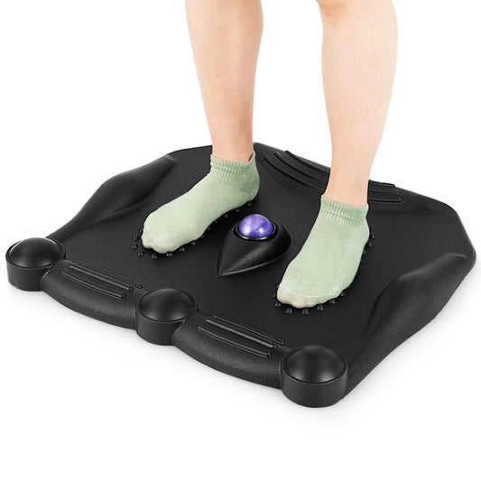 Ergonomic Anti-Fatigue Mat with Integrated Rolling Massage Ball and Pressure Points