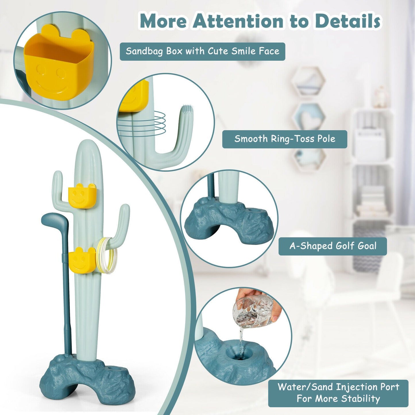 3-in-1 Baby Sports Set – Kids Cactus Activity Center
