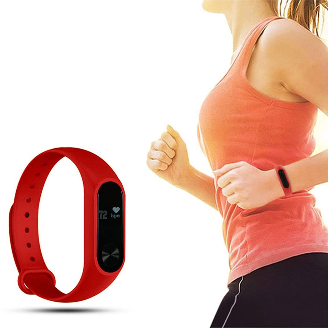 Aquarius AQ112 Red Fitness Tracker with Heart Rate Monitor & All-Day Activity Tracking