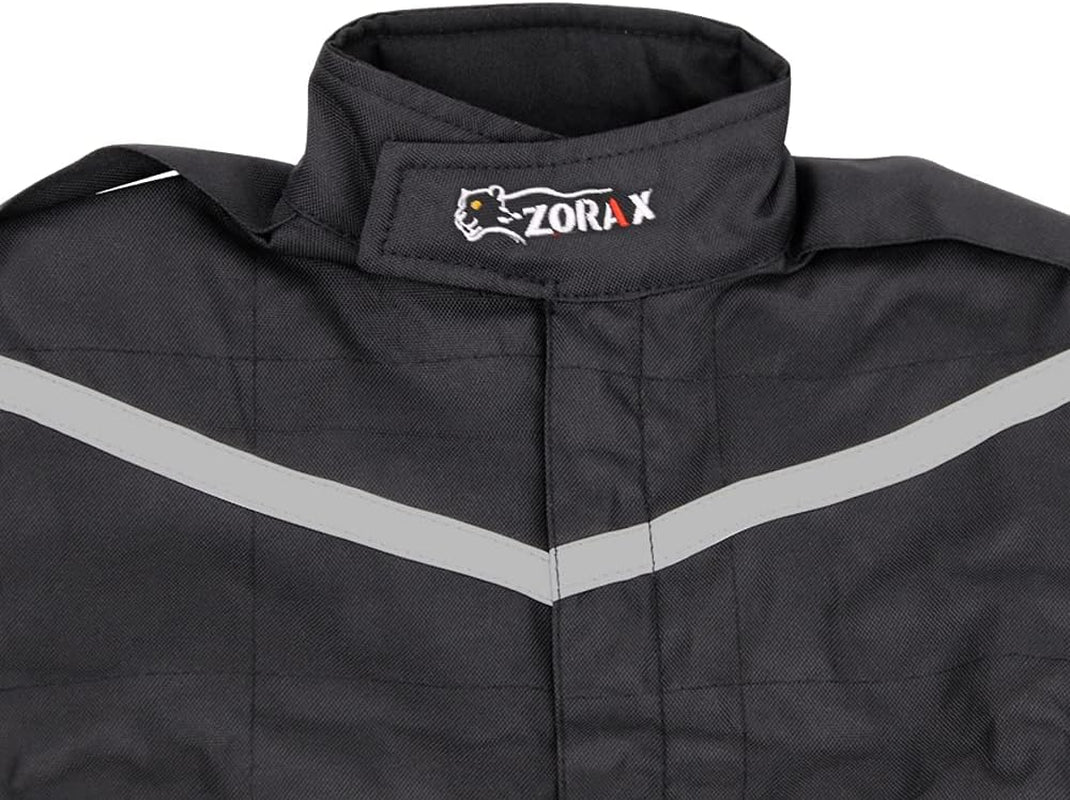 CUB Kids Motocross Suit – Black (9-10 Years) | 1-Piece Junior Race Suit for Boys & Girls | Durable Oxford Quad, ATV & Karting Overalls