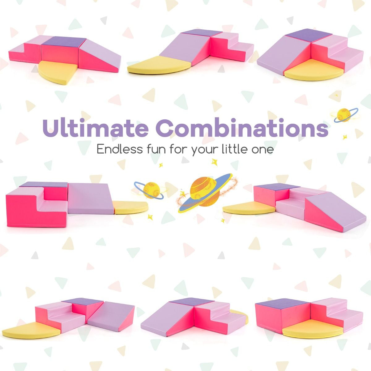 4-Piece Infant Foam Climbing and Crawling Play Set