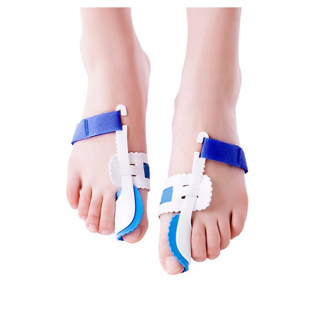 Aquarius Orthopedic Foot Bunion Corrector & Toe Straightener – Adjustable Relief Splint (Blue)