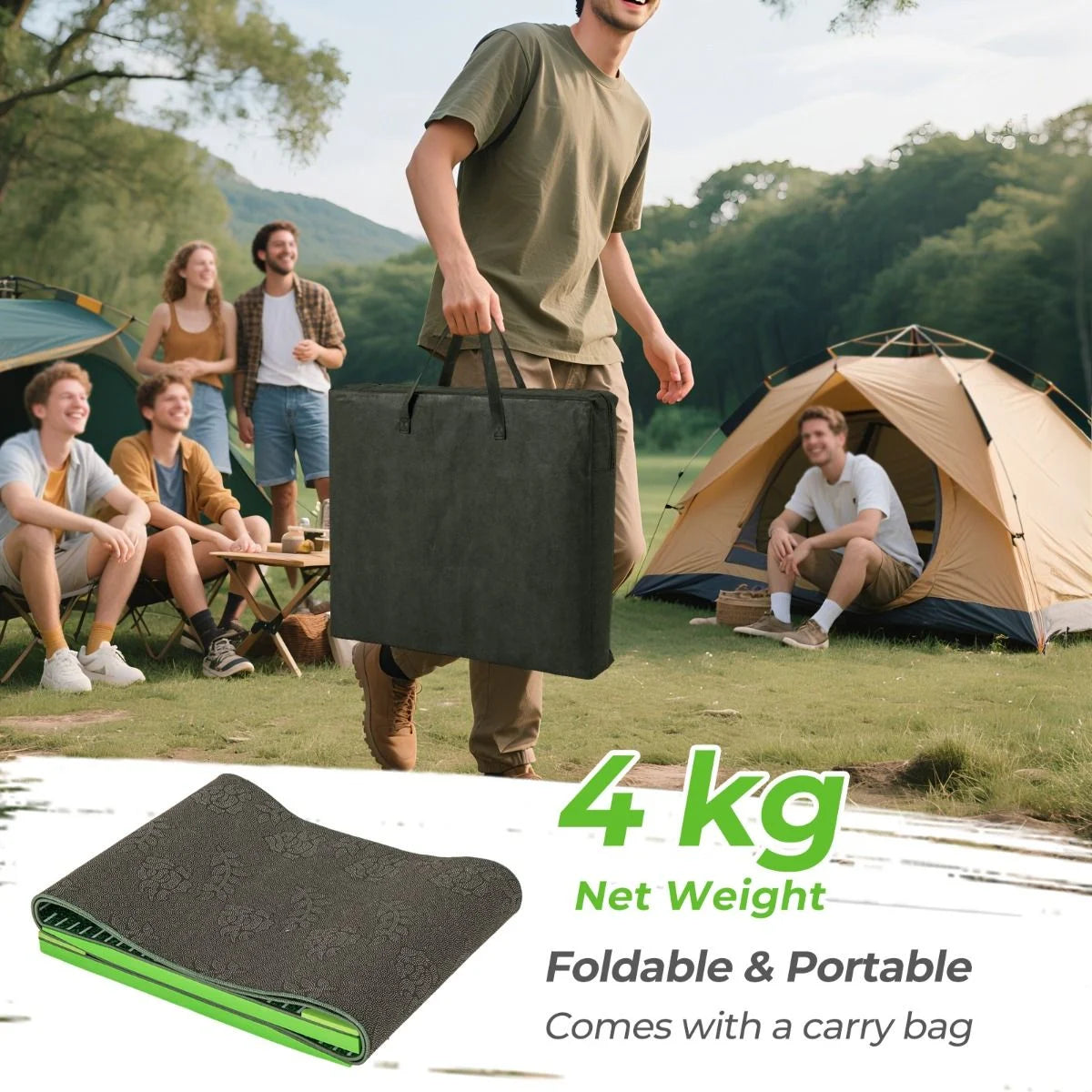 11-Foot Indoor Putting Green Mat with Adjustable Putters, Golf Balls, and Hole Covers for Events