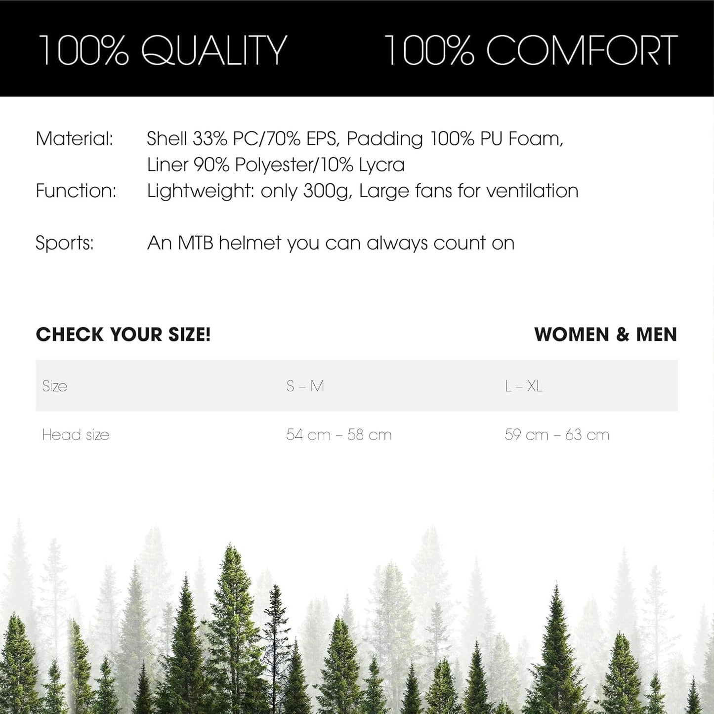 Mountain Bike Helmet – Lightweight MTB Helmet with Adjustable Visor & Magnetic Buckle | In-Mould Construction, Superior Ventilation & Washable Liner | Men & Women