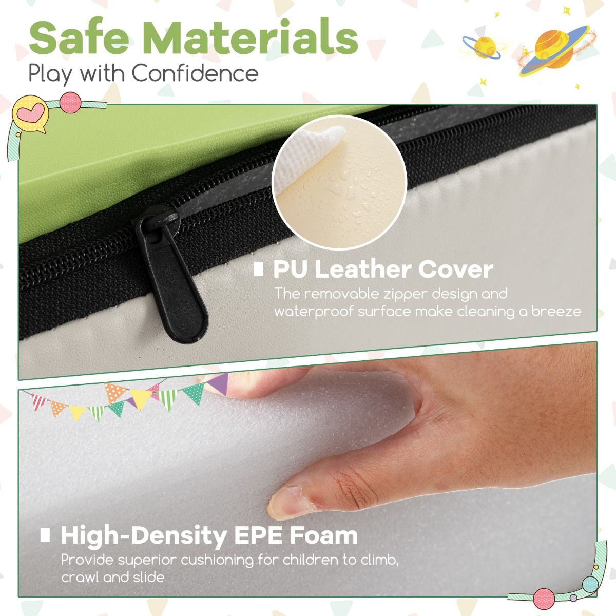 4-Piece Infant Foam Climbing and Crawling Play Set