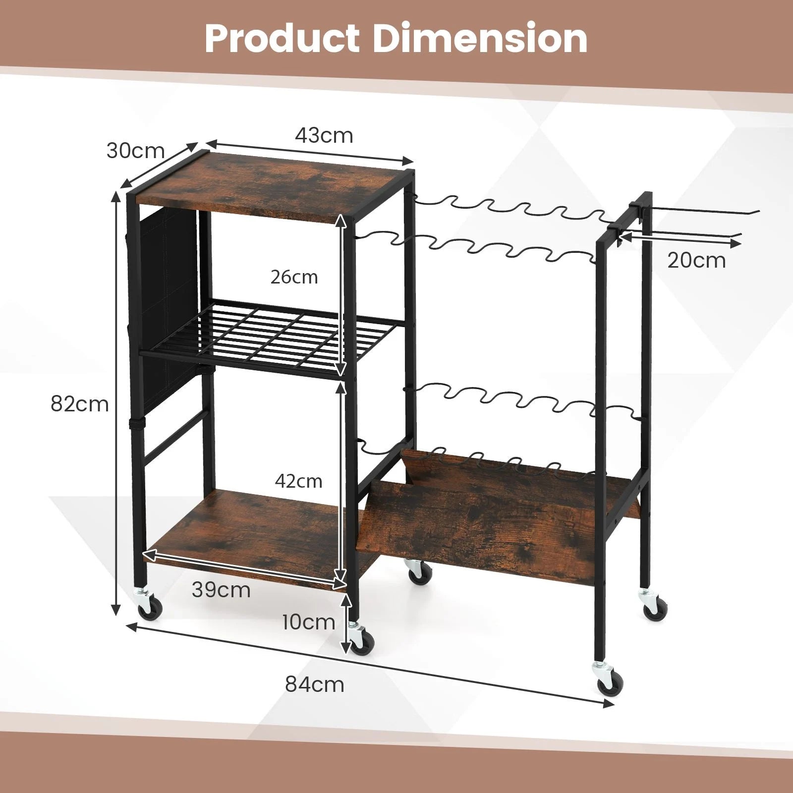 Lockable Universal Wheel Fishing Rod Holder