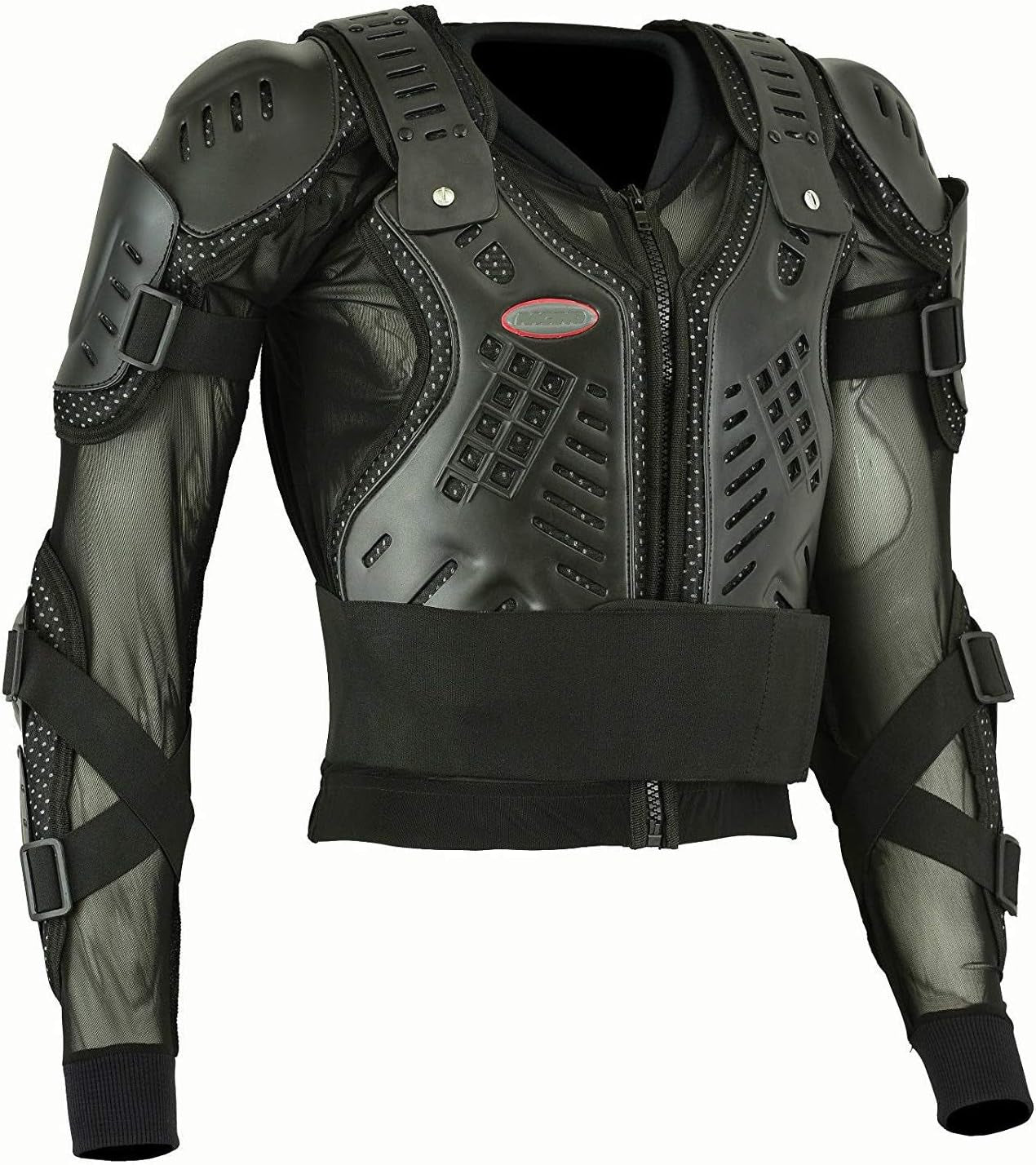 EVO Professional Full Body Armour Jacket | CE-Grade Motorcycle & Motocross Protector for Off-Road, MTB, BMX, Skiing & Skating – Black