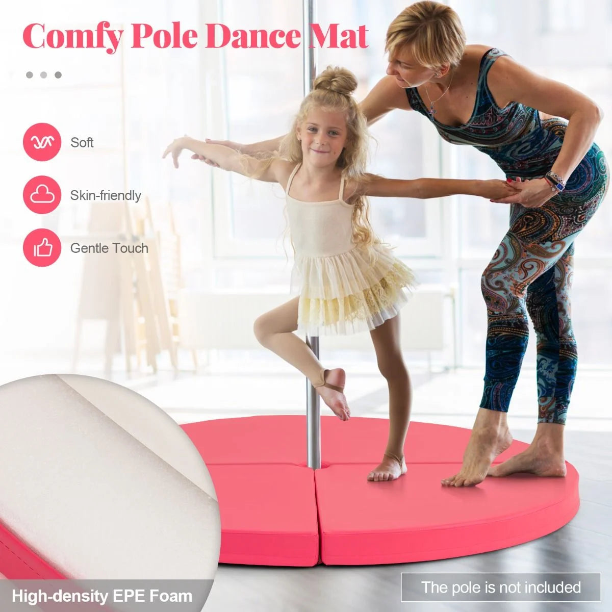 Professional Pole Dance Crash Mat with EPE Foam for Home and Gym Use