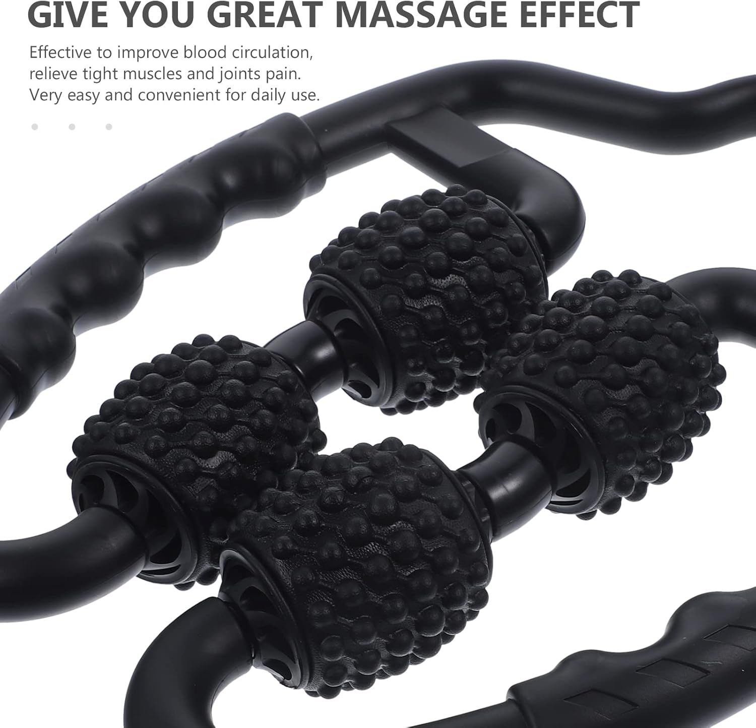 Manual Foam Roller Massager | 360° Deep Tissue Muscle Roller for Legs, Back, Neck, and Arms | Full-Body Recovery Tool