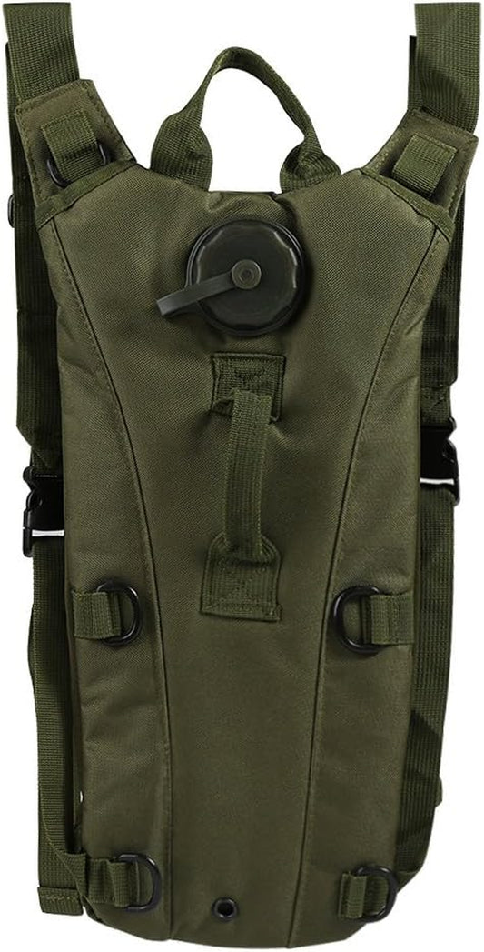 Hydration Backpack with 3L Water Bladder – Lightweight Outdoor Water Bag for Cycling, Running, Hiking, Camping & Climbing | Tactical 600D Oxford Water Pack