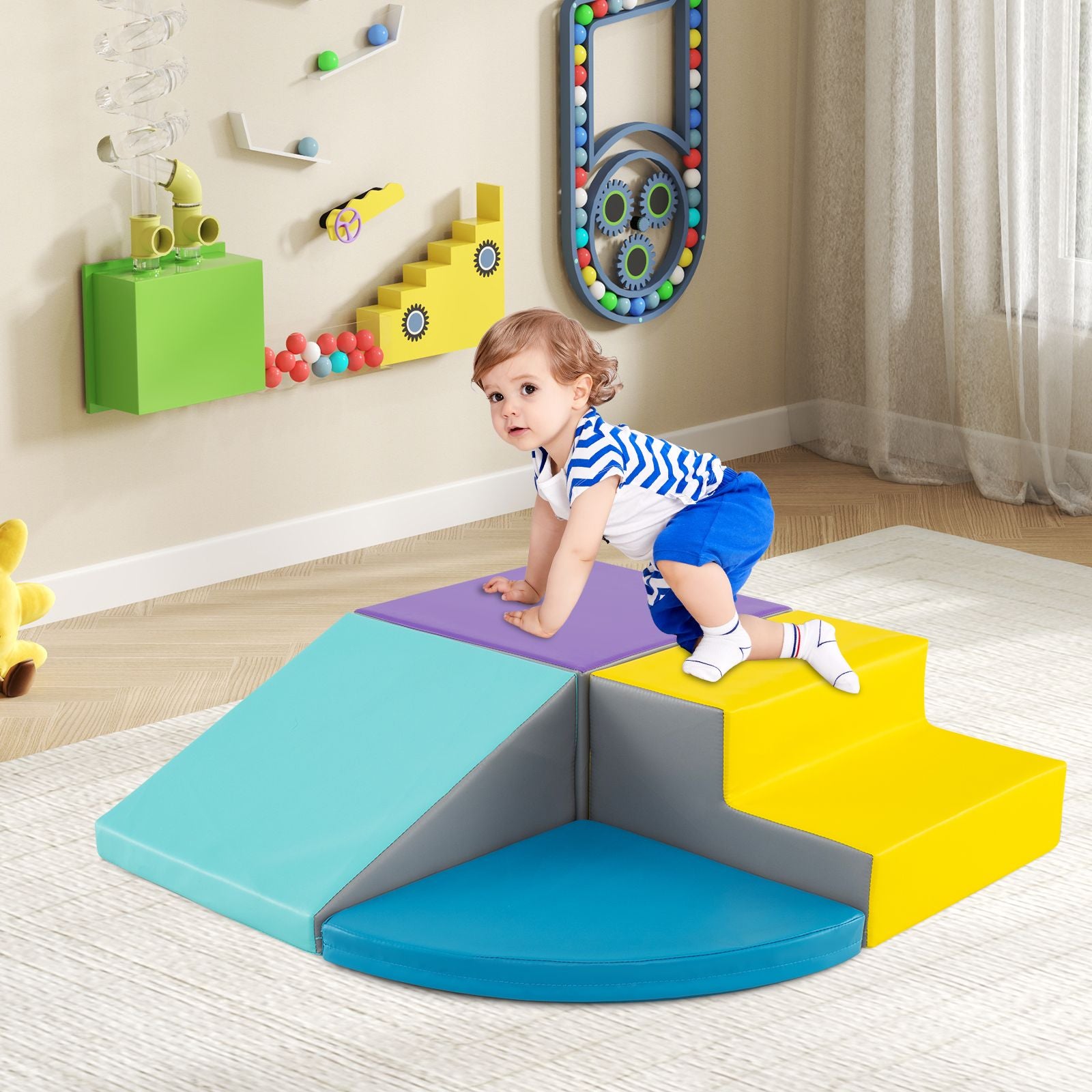 4-Piece Infant Foam Climbing and Crawling Play Set