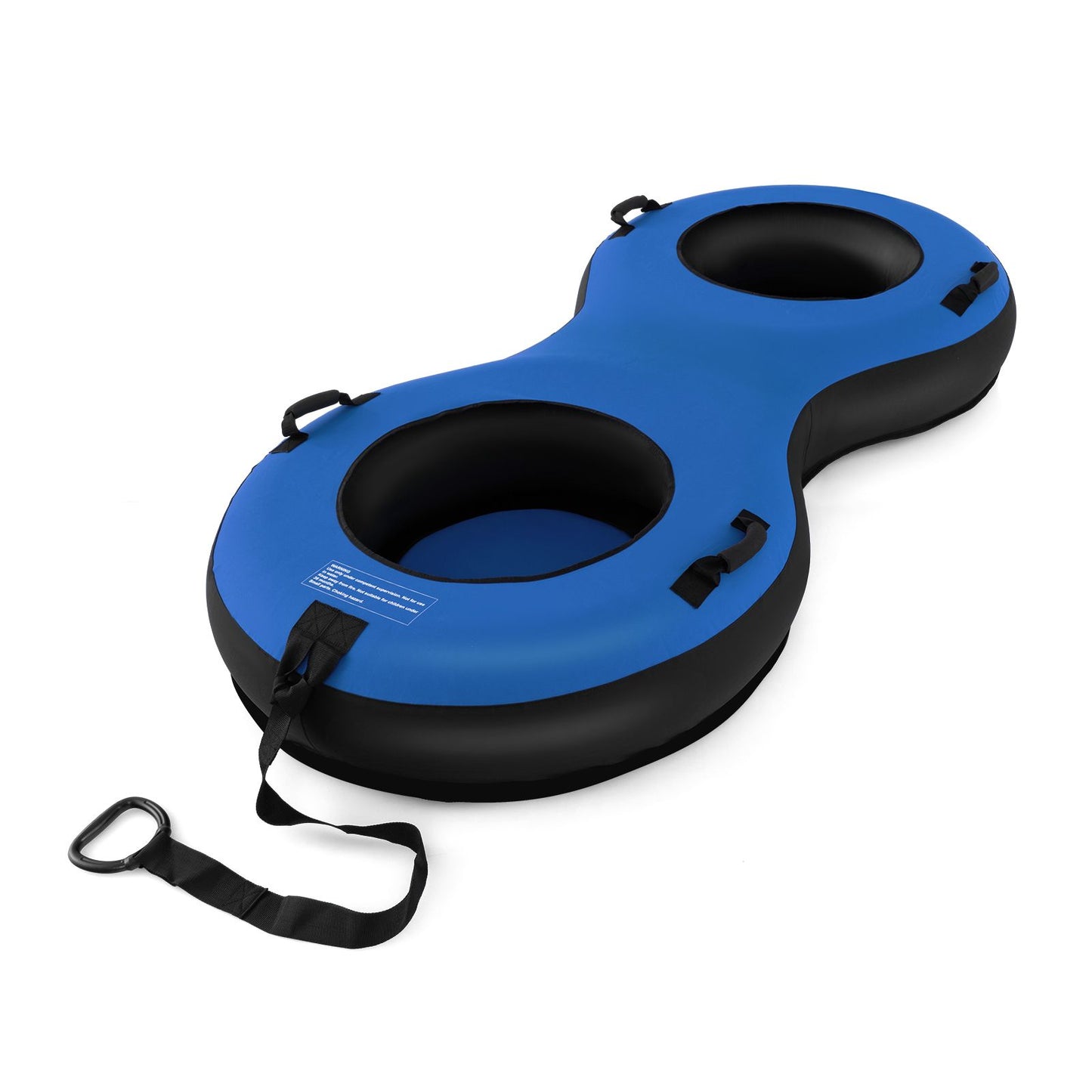 2-Person Inflatable Snow Tube for Adults Kids