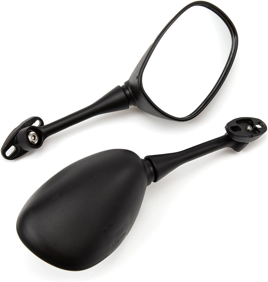 Motorcycle Rearview Mirrors – Adjustable Side Mirrors for Honda CBR250 (2011-2012), CB1300S (2003-2012), CBR600RR (2003-2011) | Wide-Angle Clear Vision with Mounting Kit