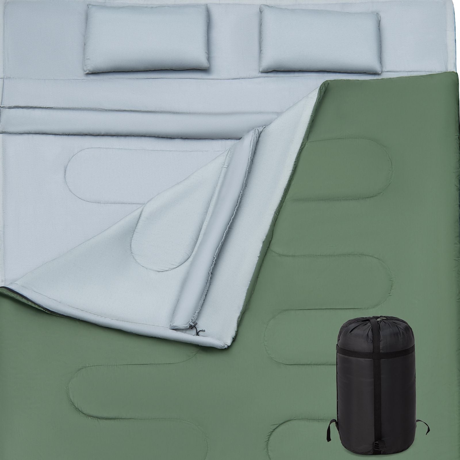 Extra Large Waterproof Double Sleeping Bag with Carrying Bag