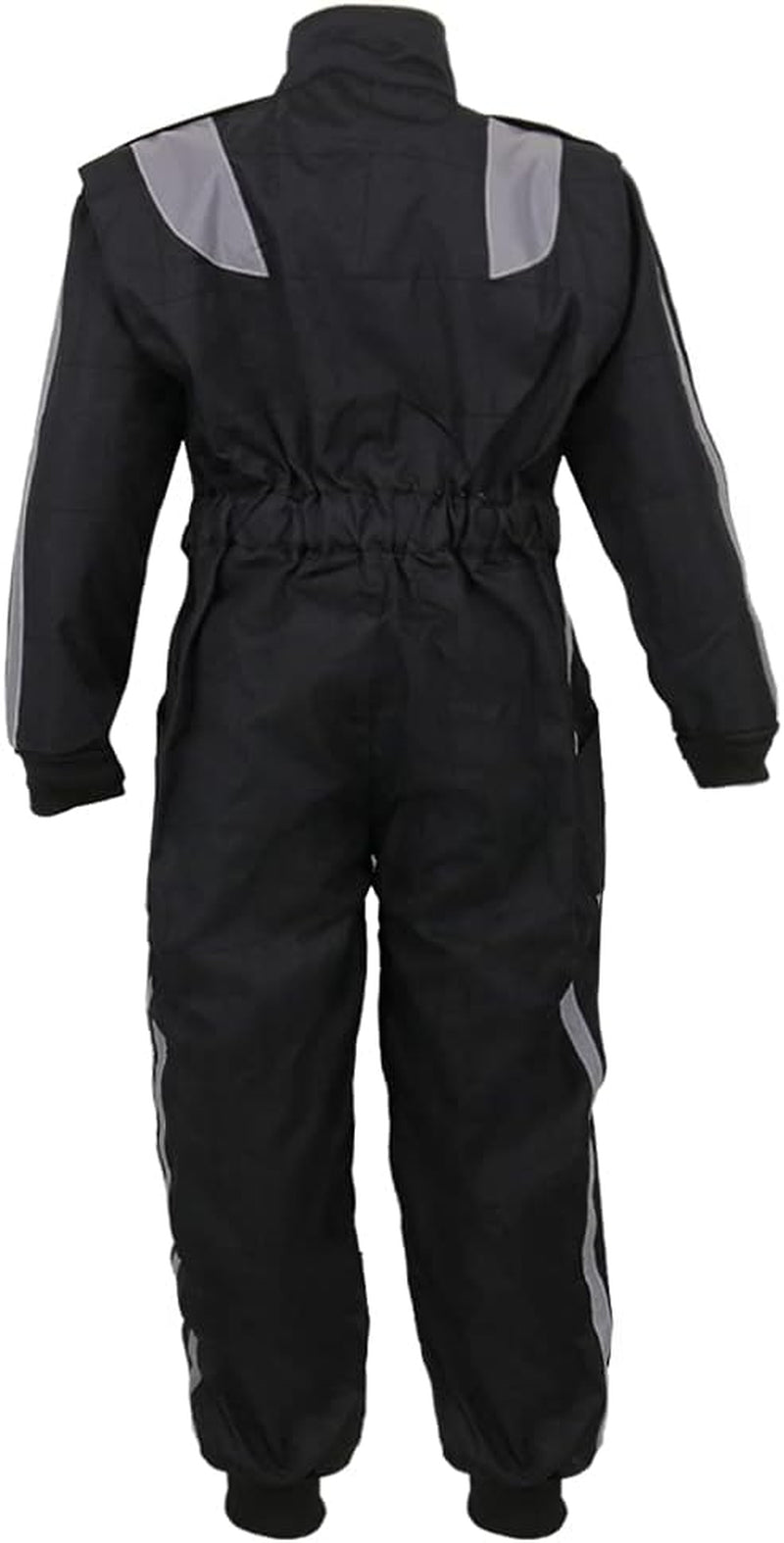 CUB Kids Motocross Suit – Black (9-10 Years) | 1-Piece Junior Race Suit for Boys & Girls | Durable Oxford Quad, ATV & Karting Overalls