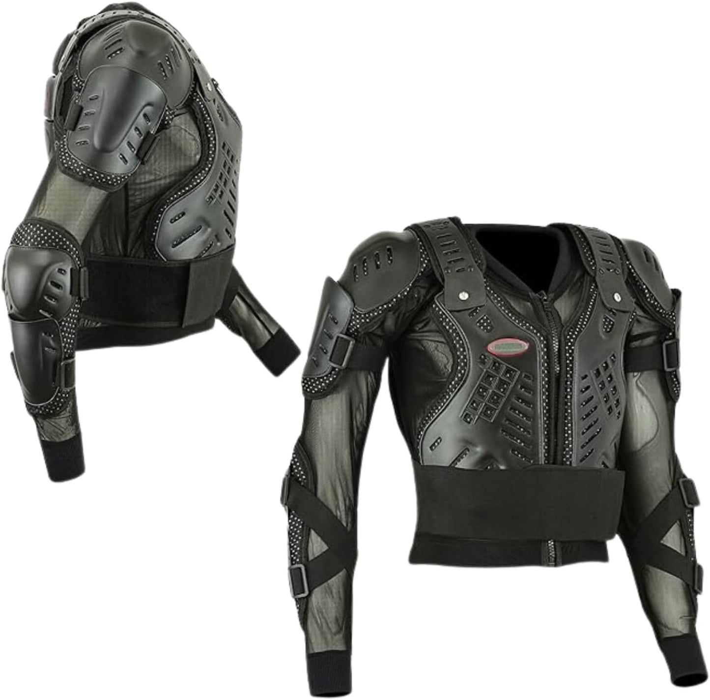 EVO Professional Full Body Armour Jacket | CE-Grade Motorcycle & Motocross Protector for Off-Road, MTB, BMX, Skiing & Skating – Black