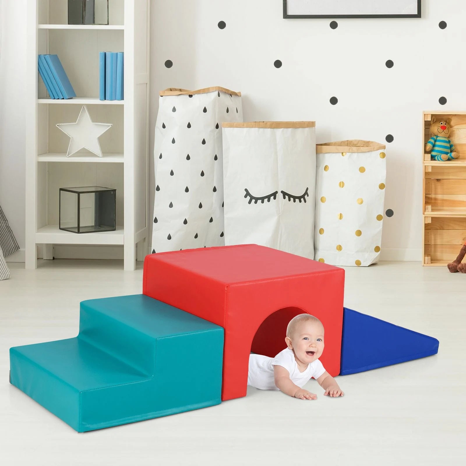 Infant and Toddler Climbing and Crawling Foam Block Play Set