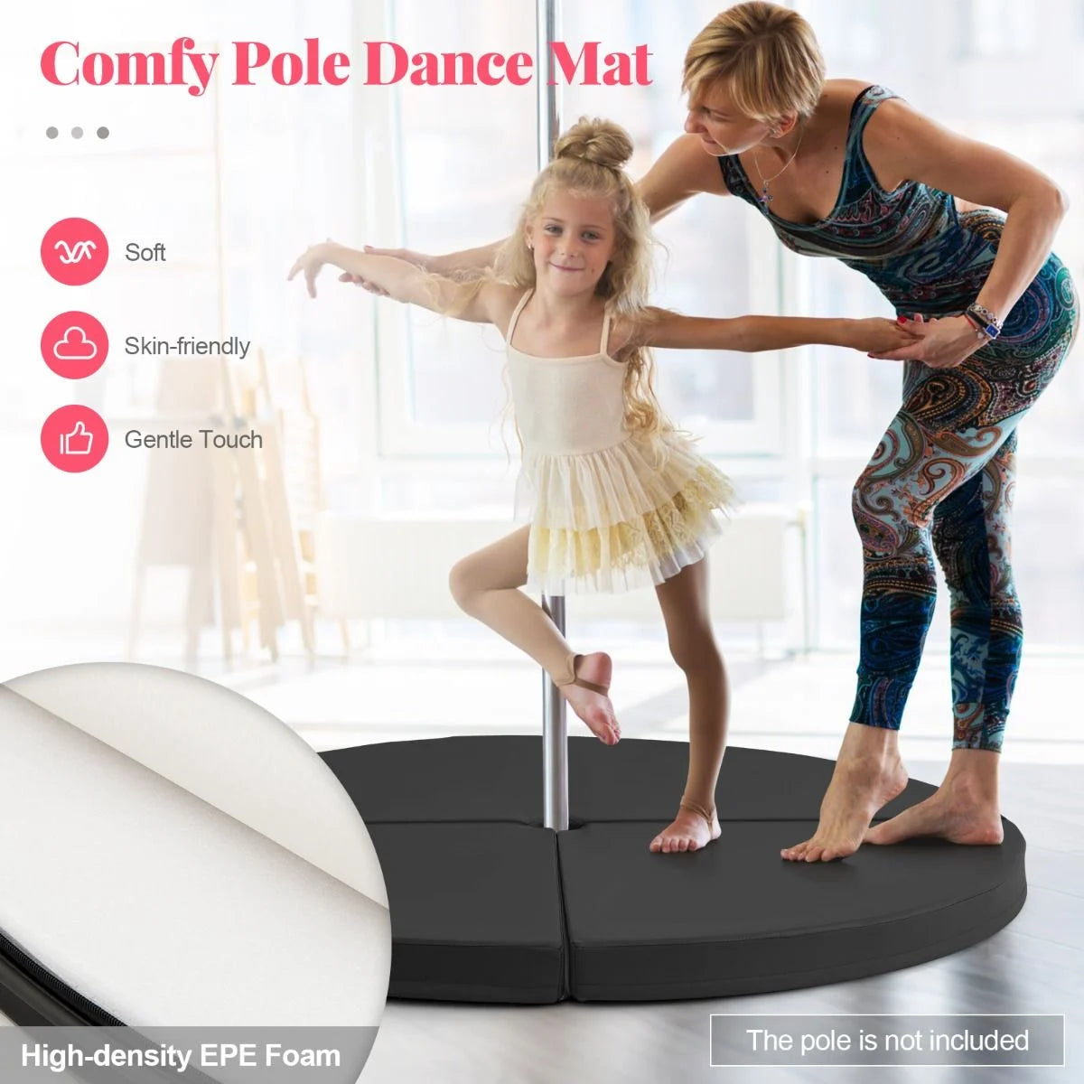 Professional Pole Dance Crash Mat with EPE Foam for Home and Gym Use