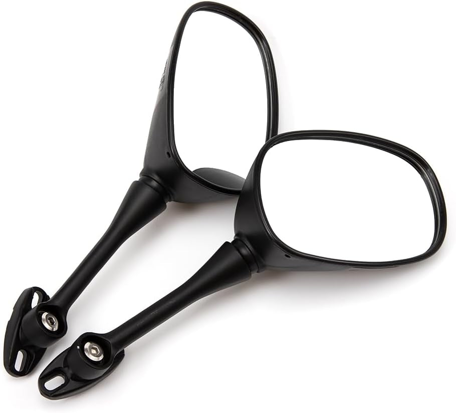 Motorcycle Rearview Mirrors – Adjustable Side Mirrors for Honda CBR250 (2011-2012), CB1300S (2003-2012), CBR600RR (2003-2011) | Wide-Angle Clear Vision with Mounting Kit