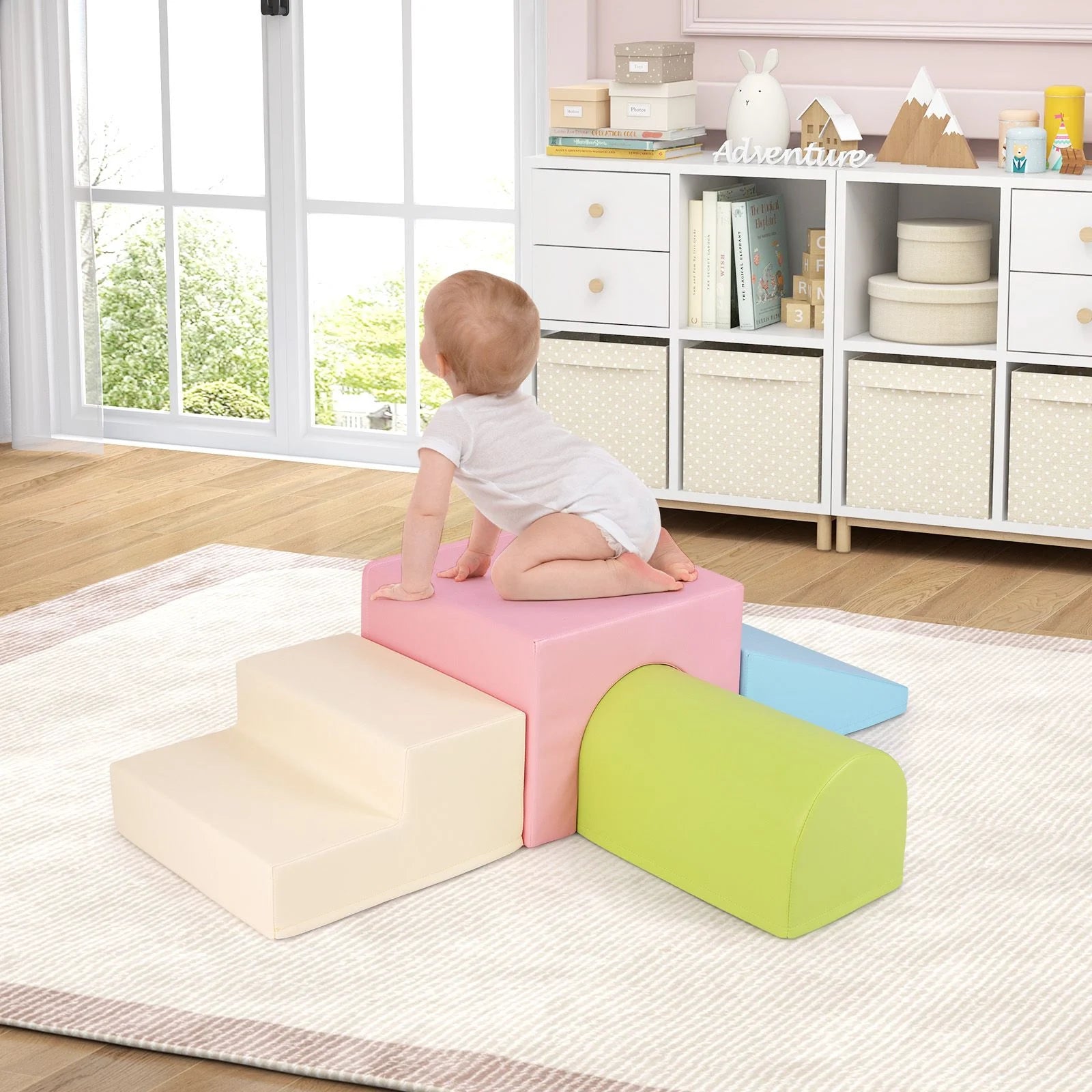Infant and Toddler Climbing and Crawling Foam Block Play Set