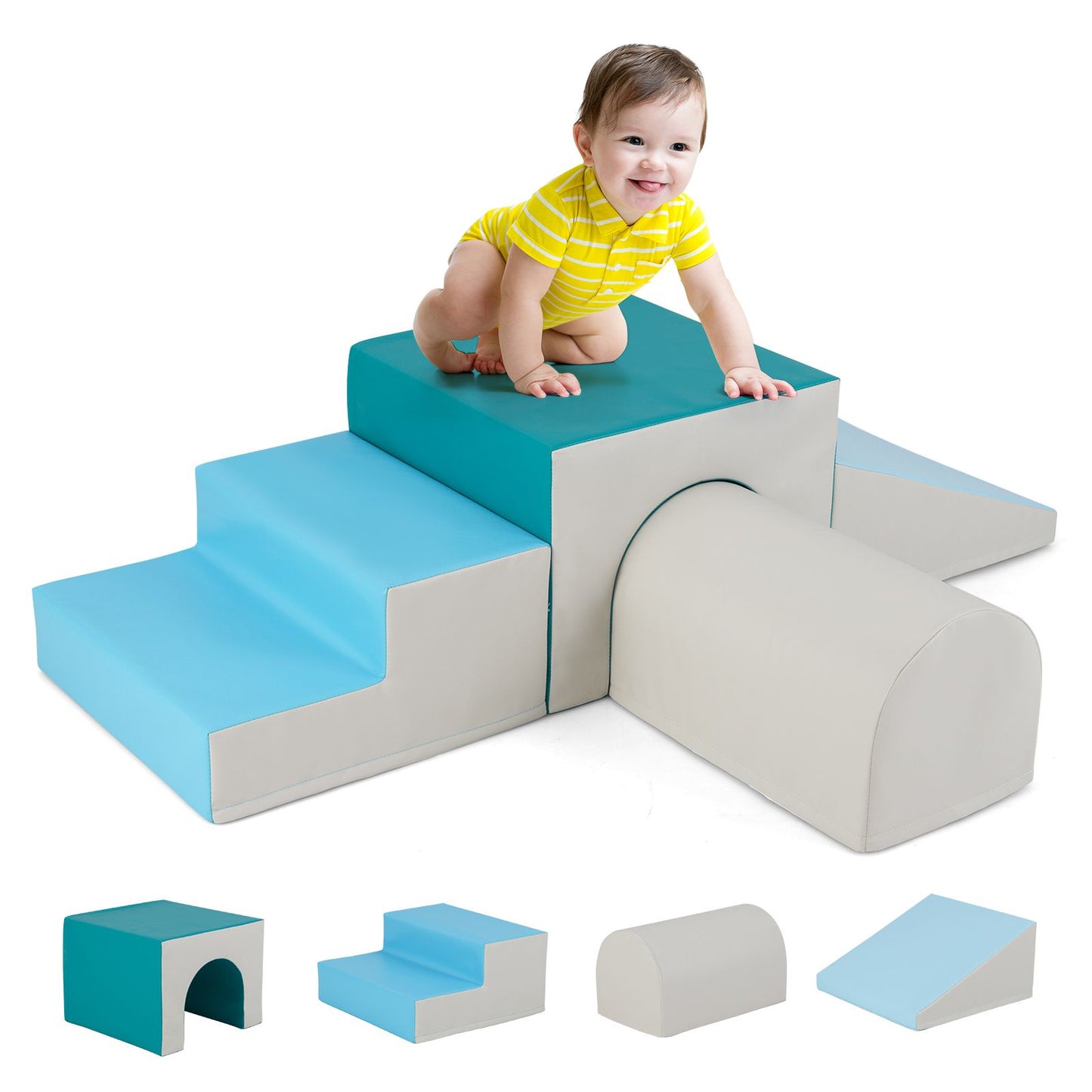 Infant and Toddler Climbing and Crawling Foam Block Play Set