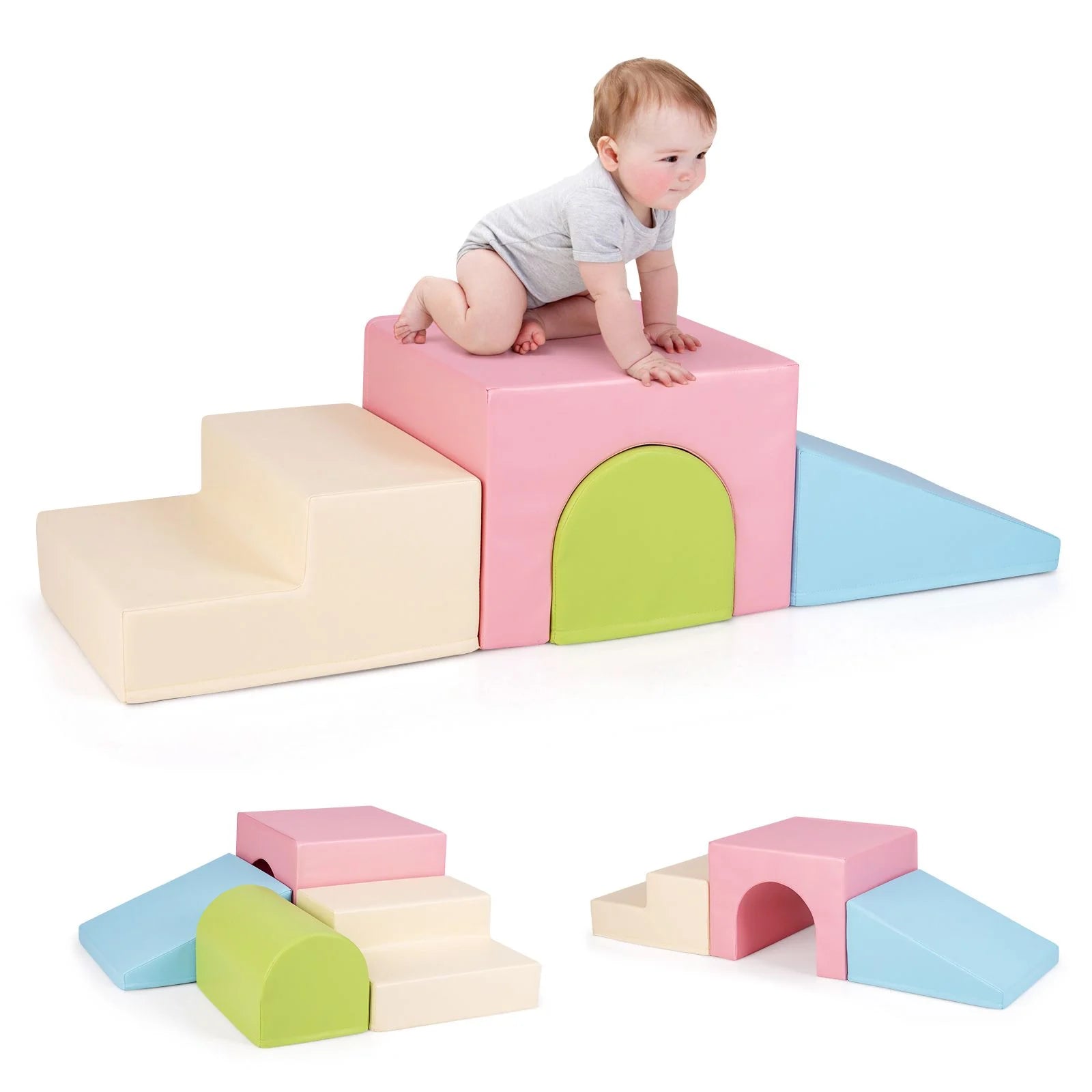 Infant and Toddler Climbing and Crawling Foam Block Play Set