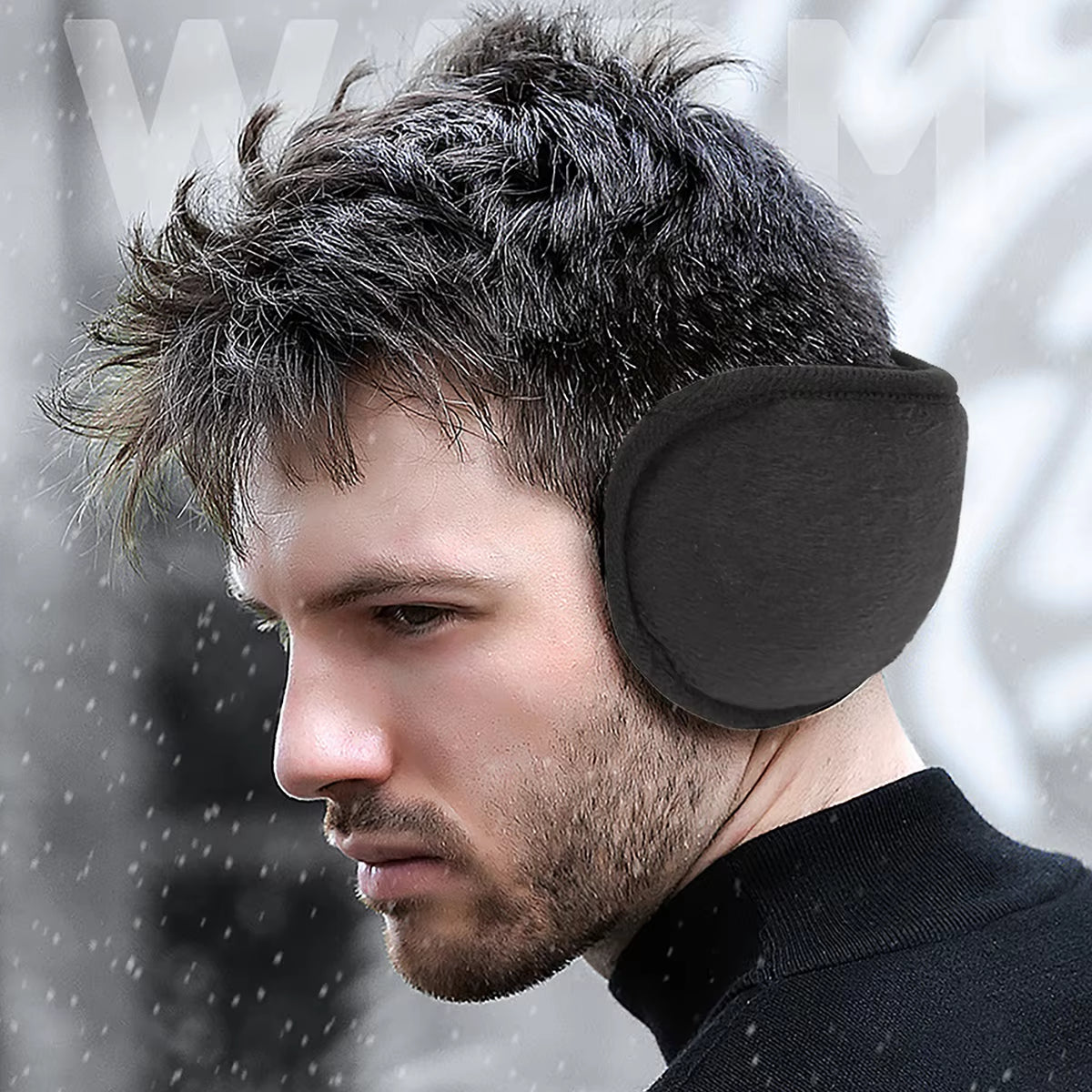 Winter Ear Warmers for Men & Women Classic Fleece Unisex Warm Earmuffs Outdoors Running Ski Ear Muffs Ear Protector behind Head