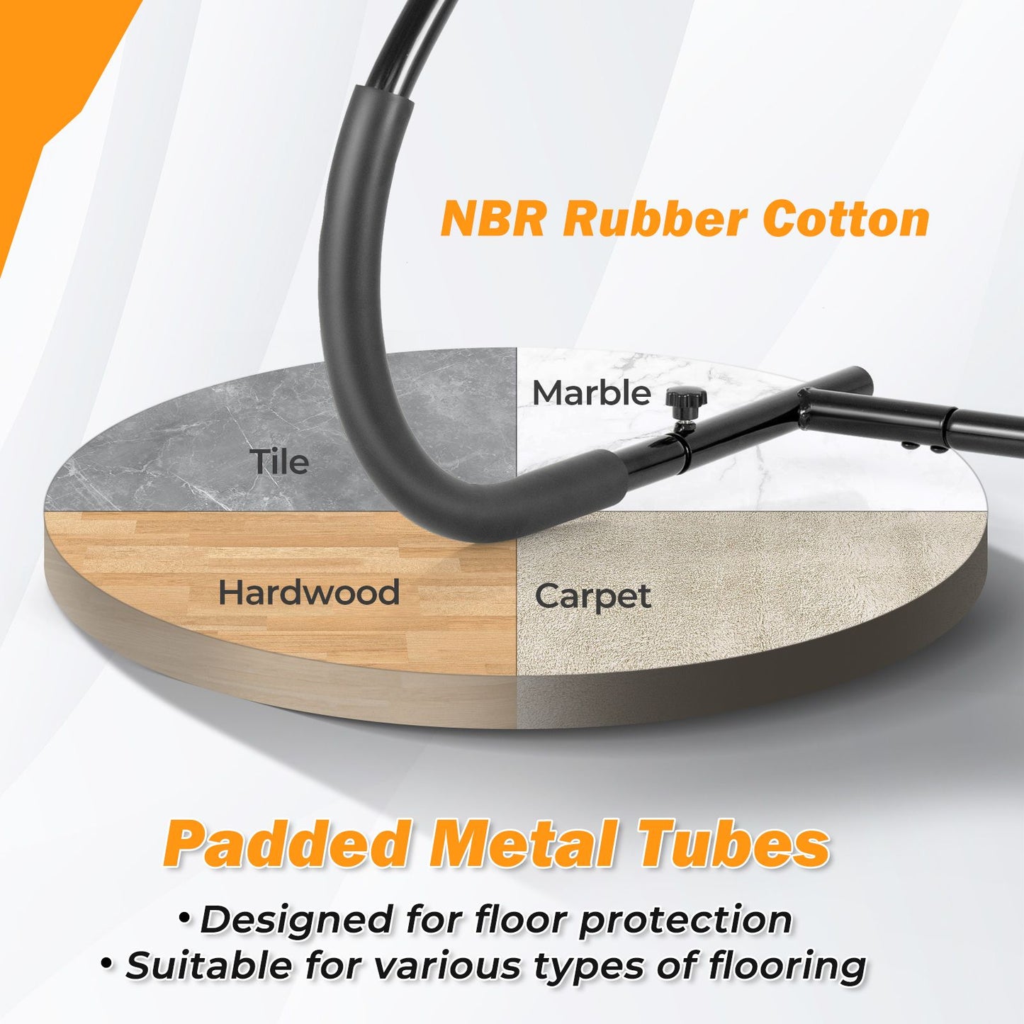 Foldable Ab Trainer with Padded Headrest and Handles for Whole Body Workout