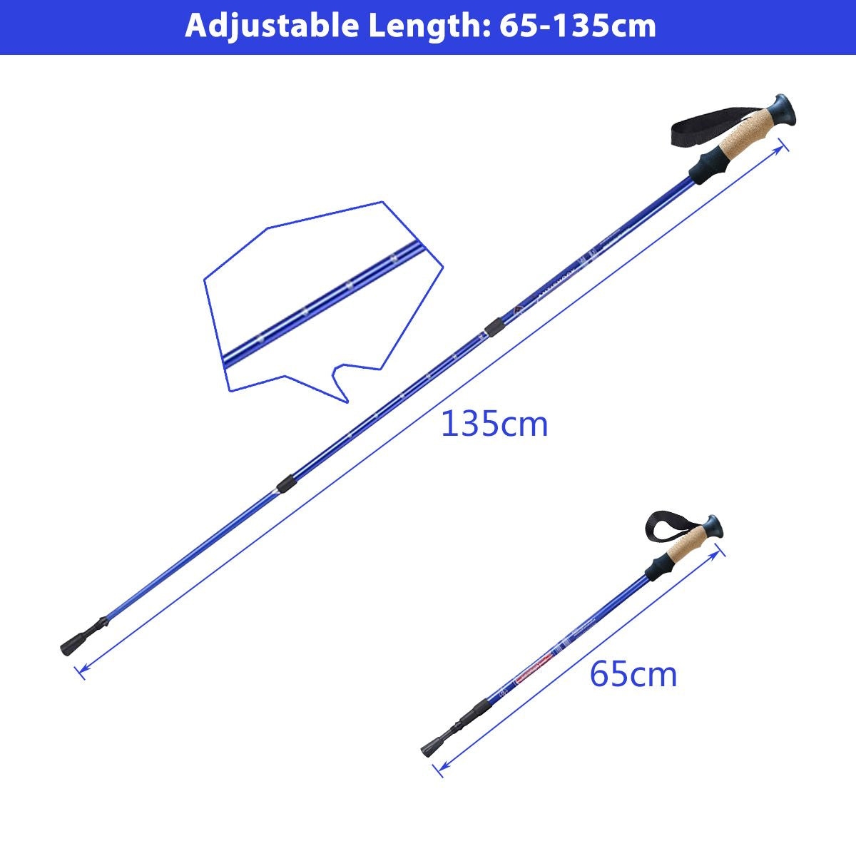 Adjustable Hiking Pole (65-135 cm)