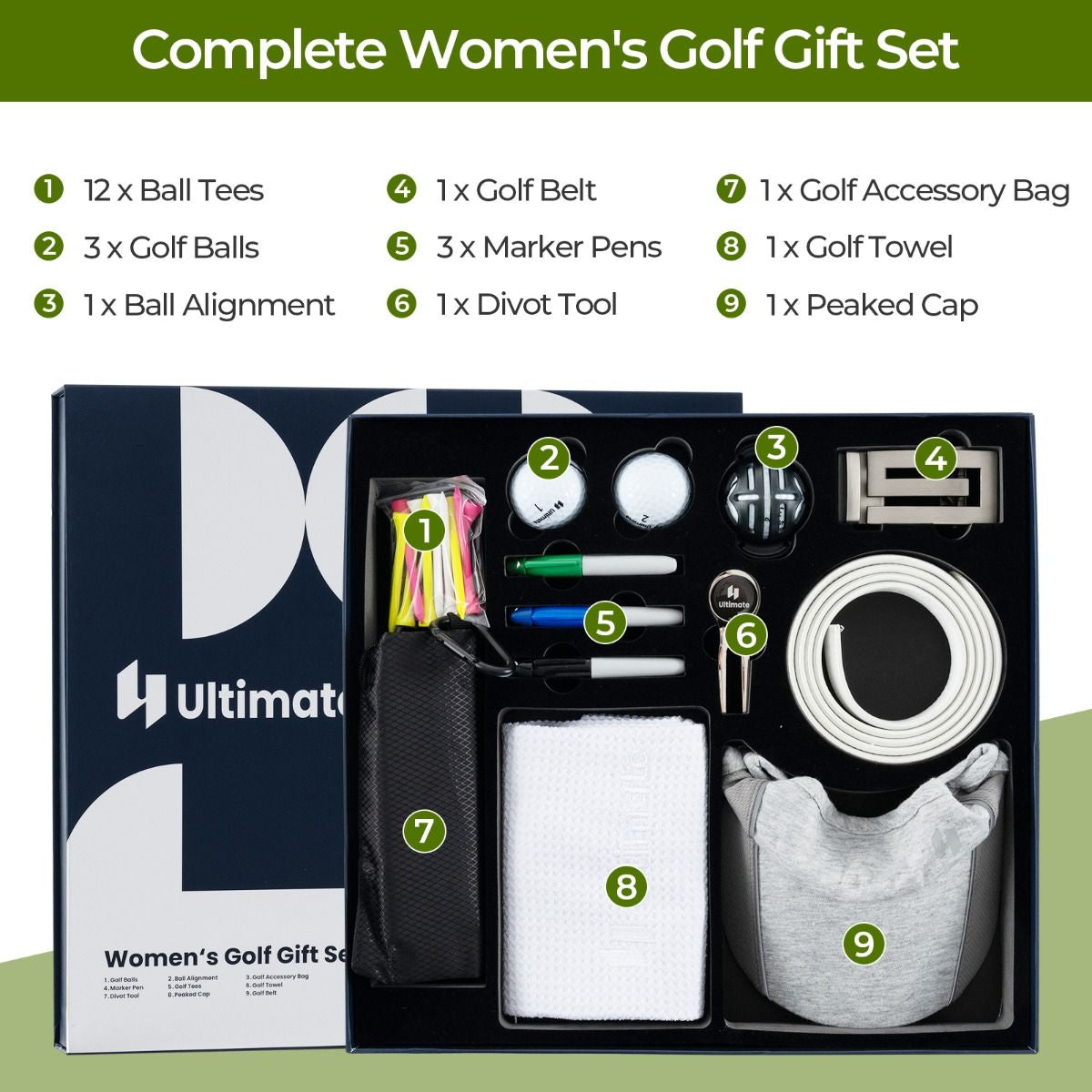 Premium Golf Accessories Gift Set for Men and Women