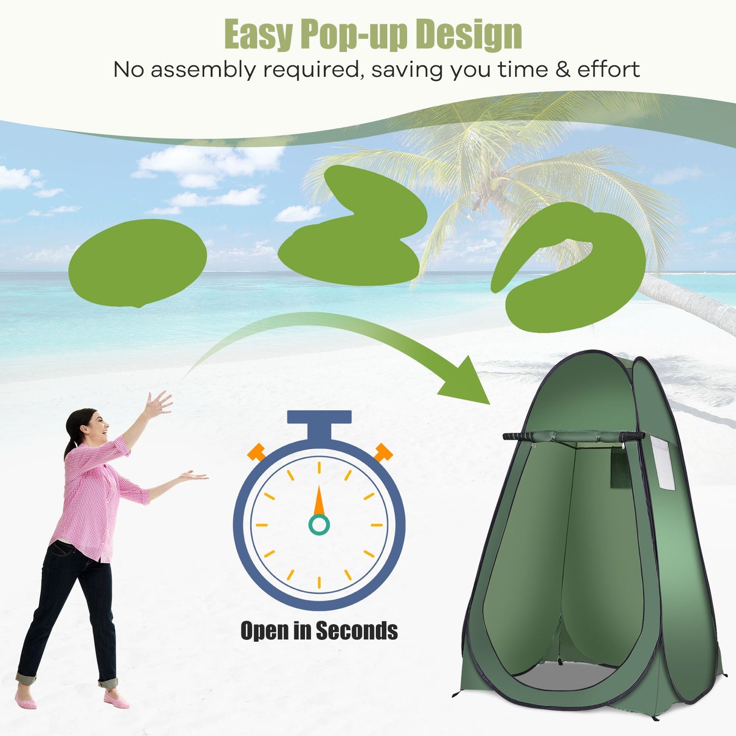 Portable Pop up Camp Tent Dressing Changing Room