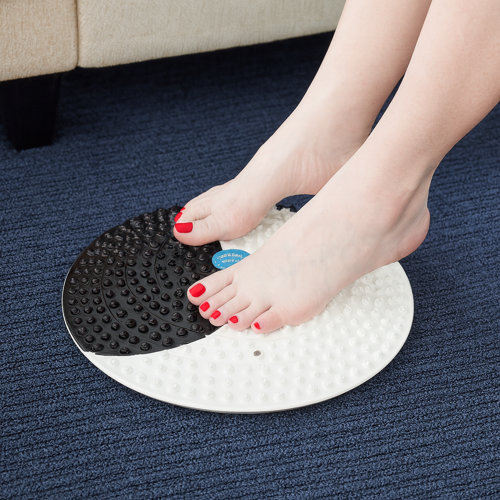 Foot Massage Acupressure Mat with Magnets & Nodules – Reflexology Stress Relief Pad