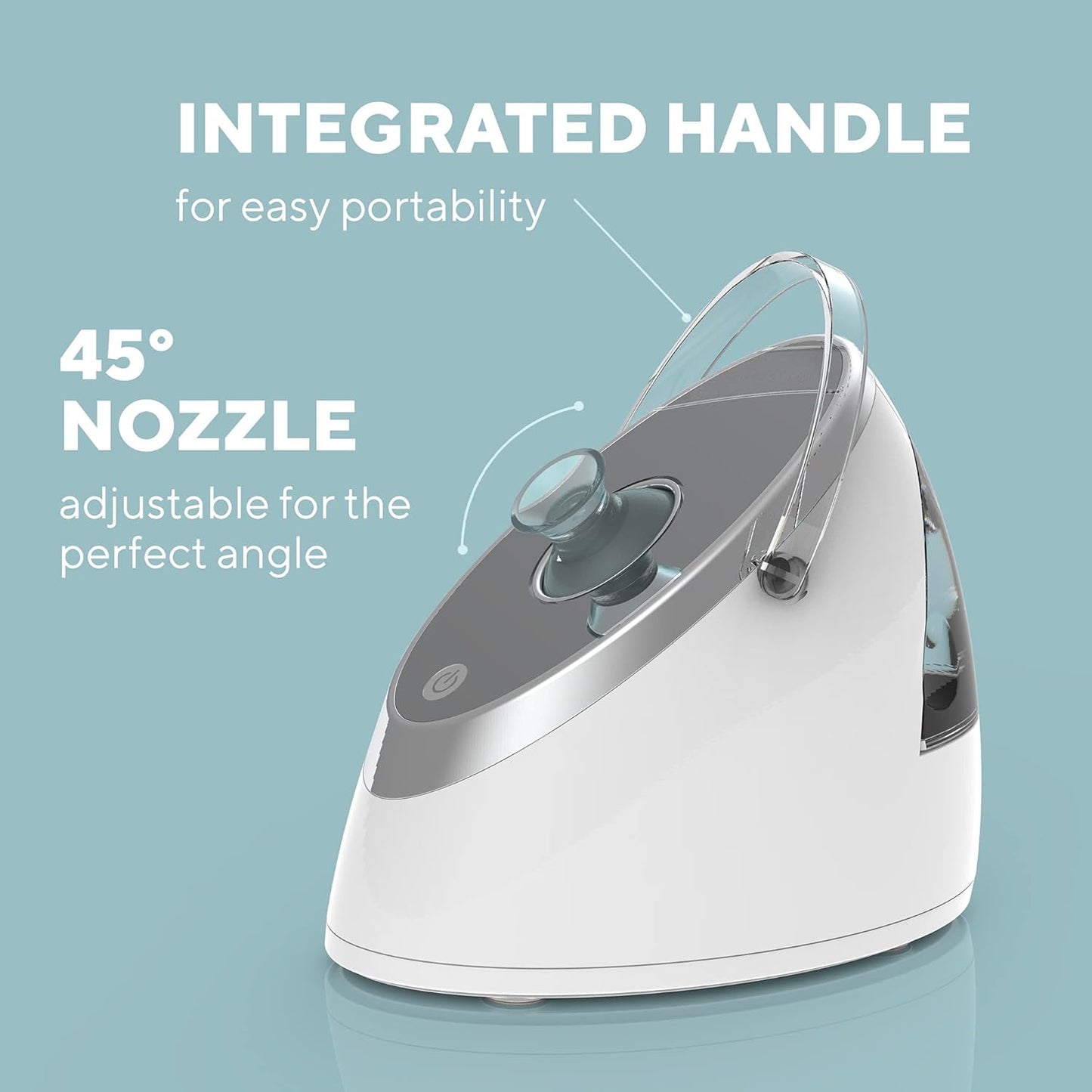  Nano Facial Steamer | Portable Nano Mist Face Steamer with Adjustable Nozzle, 43°C Steam & Detachable Water Tank for Deep Cleansing, Hydration & Glowing Skin