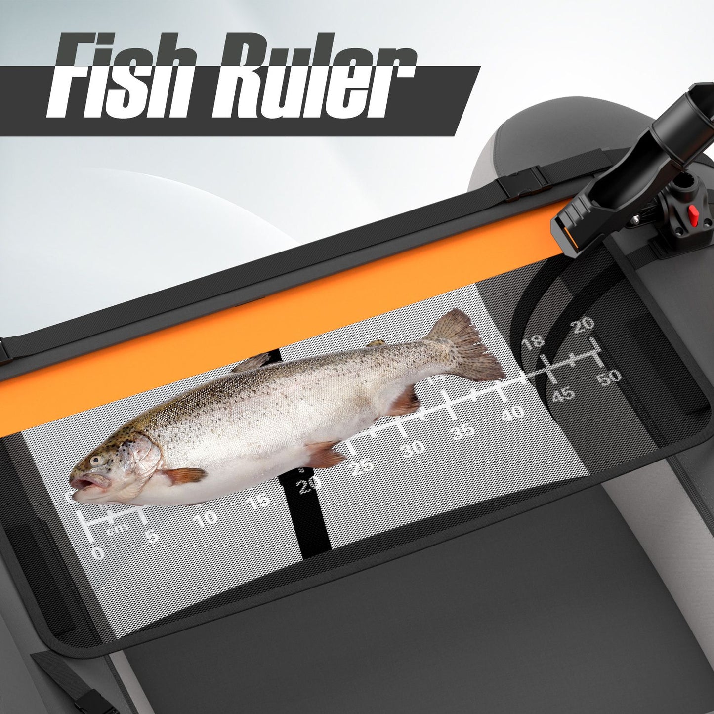 Inflatable Fishing Float Tube with Pump, Paddle, and Storage Compartments