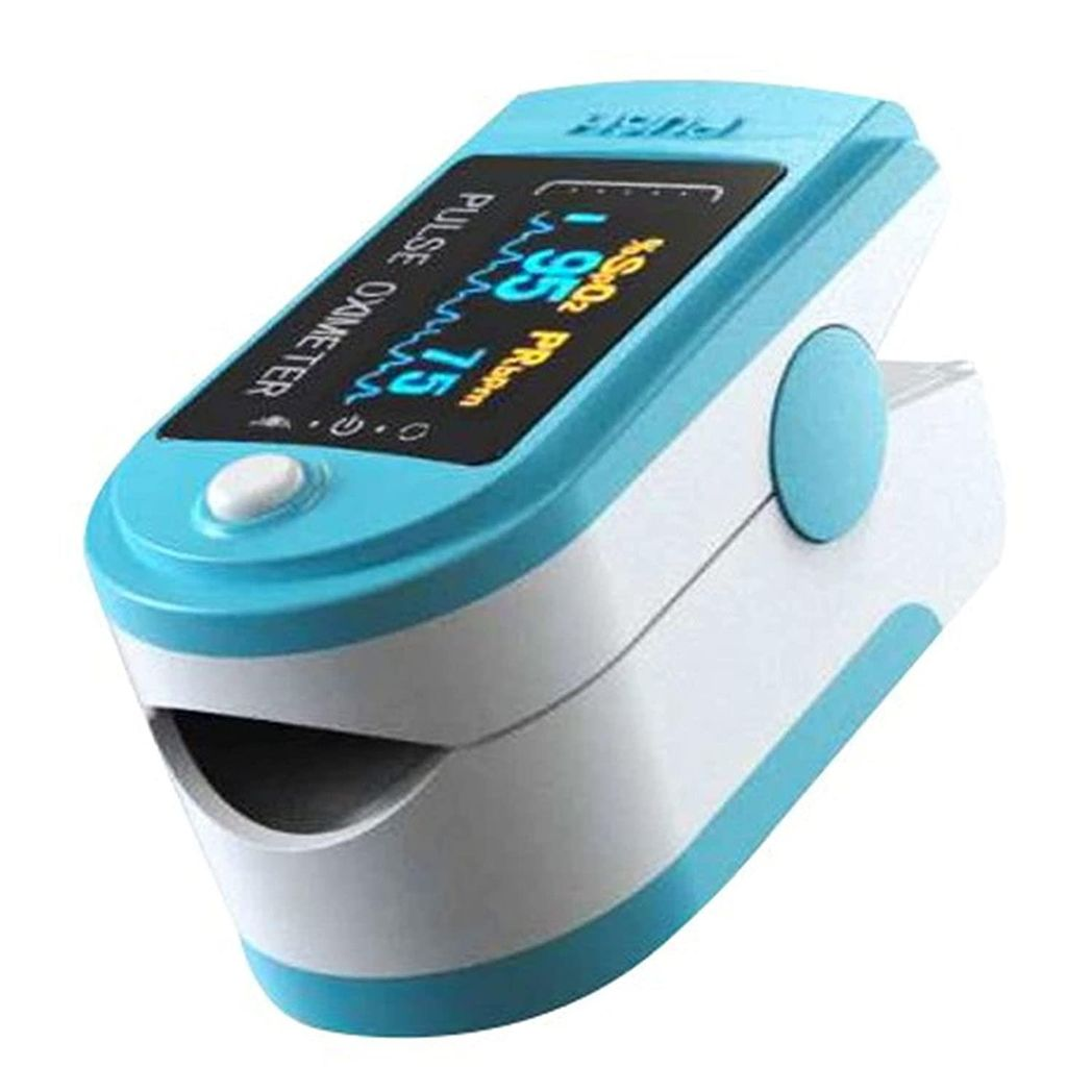 Aquarius Blue Finger Pulse Oximeter V2 – Oxygen Saturation & Heart Rate Monitor (FDA Approved)