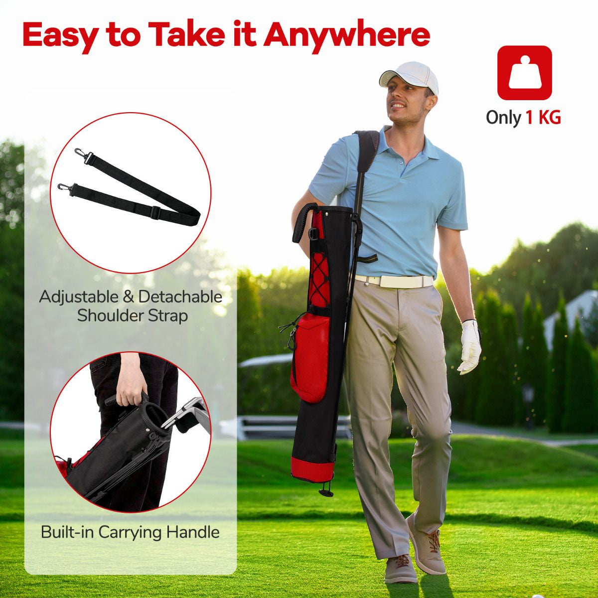 Premium Lightweight Golf Bag for Driving Range Use
