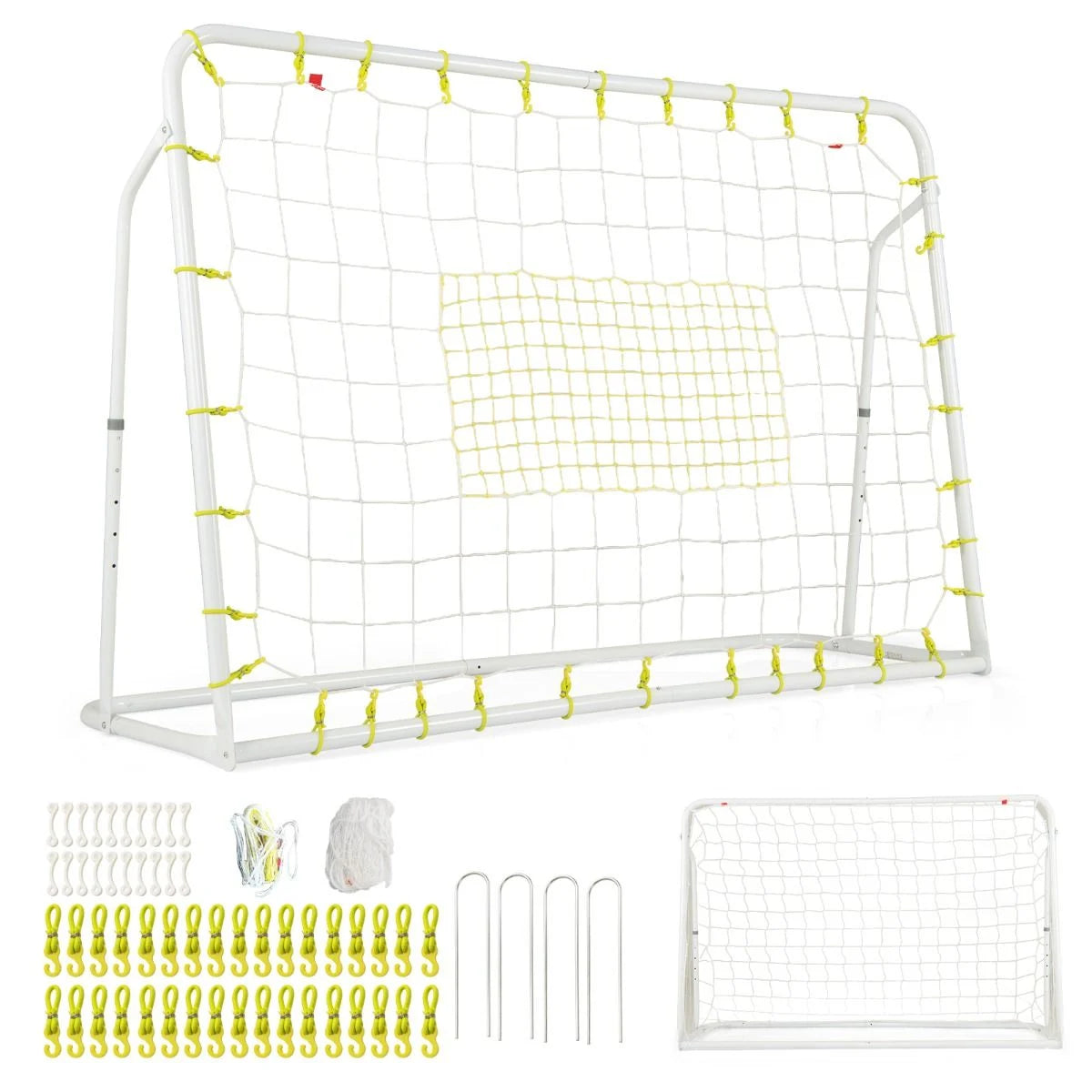2-in-1 Soccer Rebounder and Goal for Children Aged 6 and Above
