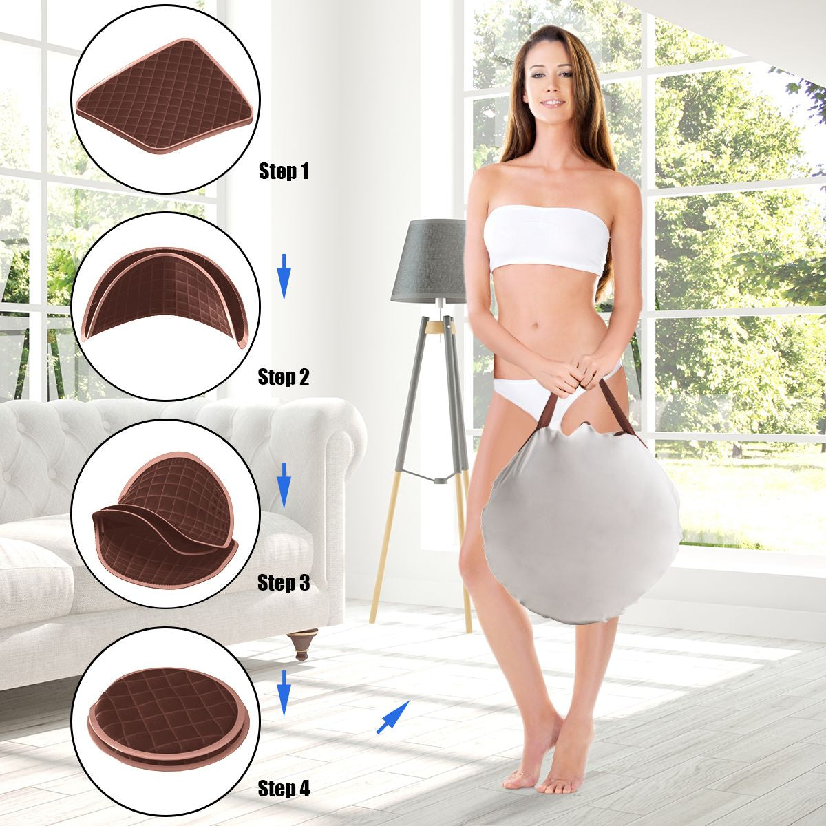 Portable Steam Sauna Spa - Adjustable Temperature Private Sauna Tent