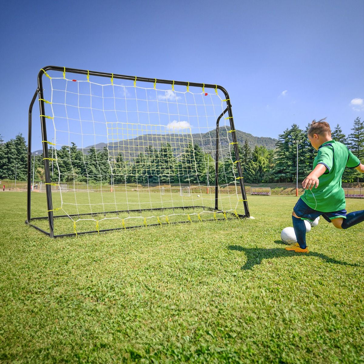 2-in-1 Soccer Rebounder and Goal for Children Aged 6 and Above