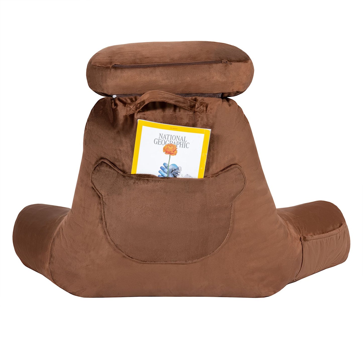 Extra Large Reading Pillow with Removable Neck Support