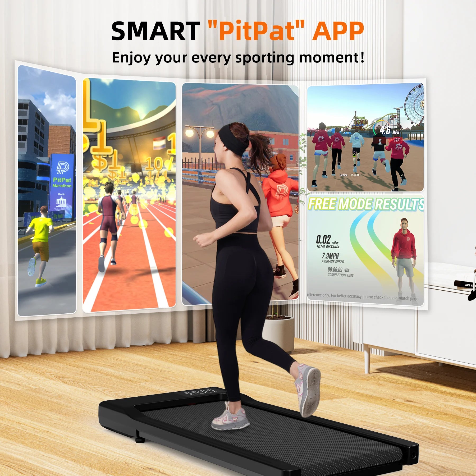 90CM Long Walking Area 200 Lb Walking Pad ,Under Desk Treadmill with Remote Control ,2 in 1 Portable Walking Treadmill for Home