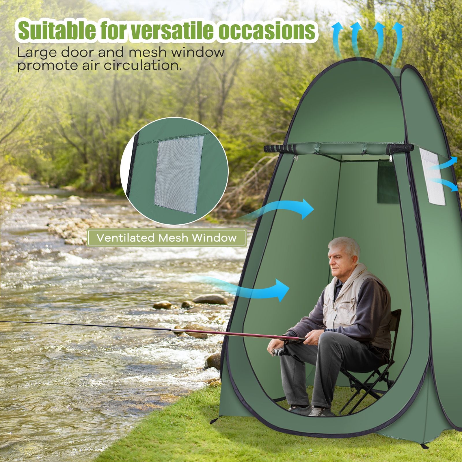 Portable Pop up Camp Tent Dressing Changing Room