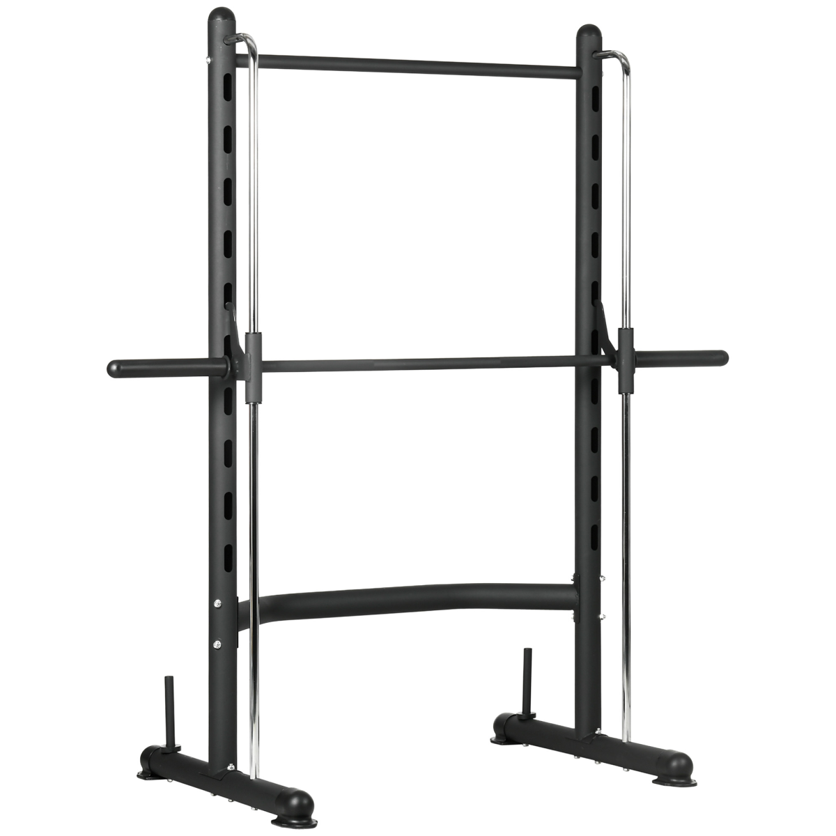 Adjustable Squat Rack with Pull-Up Bar & Barbell Bar – Multi-Function Home Gym Station