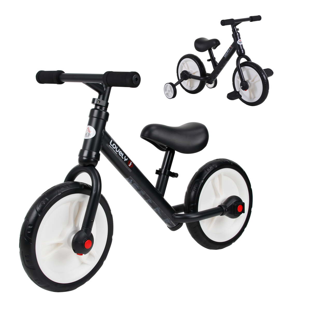 2-in-1 Kids Balance Bike & Tricycle - Adjustable, Safe, Perfect for Ages 2-5! - All Round Fitness