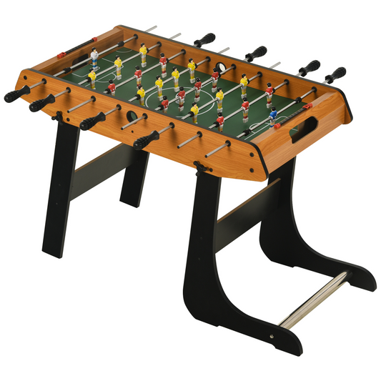 Folding Foosball Table – Compact Mini Football Game for Kids & Families
