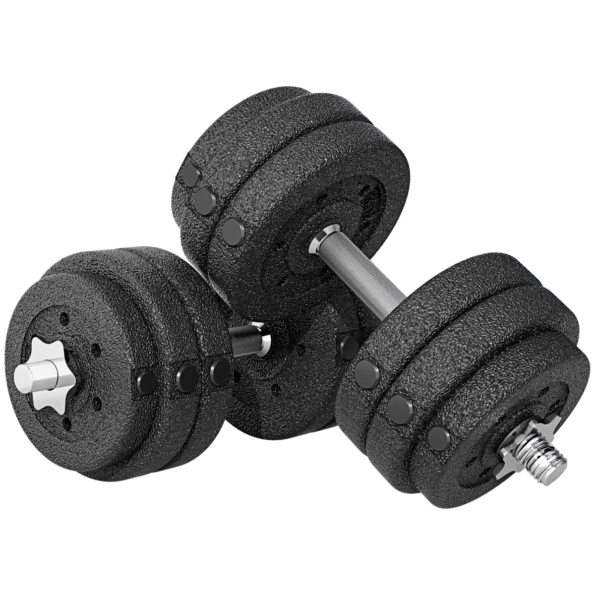 HOMCOM 30kg Adjustable Dumbbell Weight Set – Hand Weights for Body Fitness