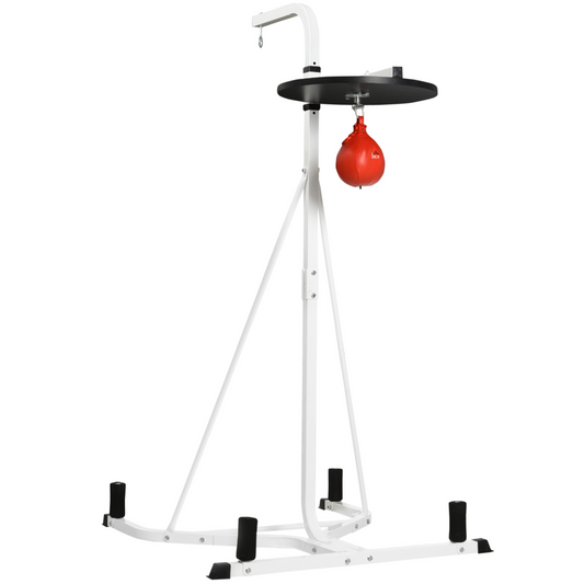 Adjustable Speed Bag Stand - HOMCOM Heavy-Duty Boxing Fitness Station - All Round Fitness